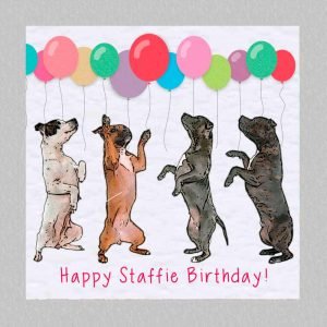 staffordshire bull terrier card