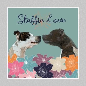 Staffie Greeting Card