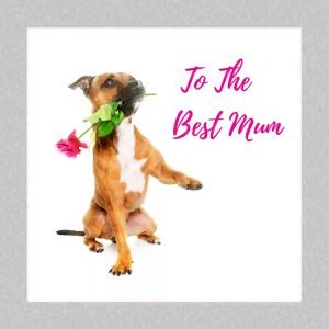 staffie mother's day card