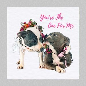 staffy valentine card